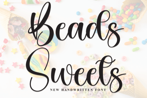 Beads Sweets: A Sweet Script Font for Editorial Design