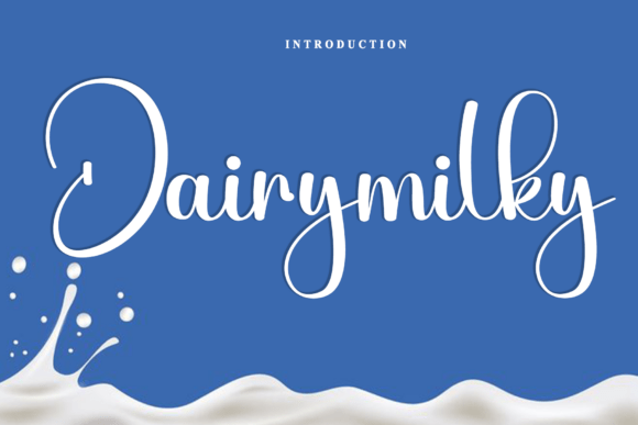 Dairymilky: A Timeless Handwritten Font for Brands