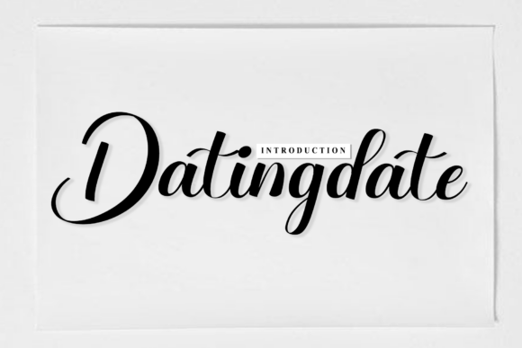 Datingdate: A Timeless Handwritten Font for Web Design