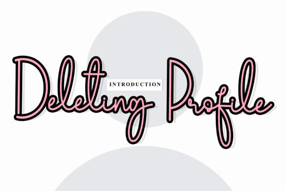 Deleting Profile: A Sophisticated Script Font for Web Design