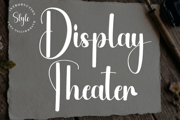 Display Theater: A Dramatic Script Font for Editorial Design