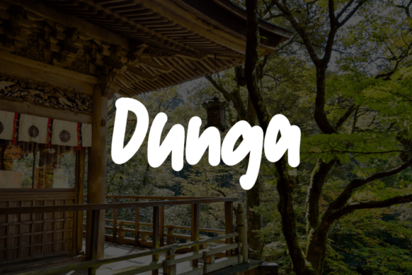 Dunga: A Modern Typeface for Elegant Brand Identity