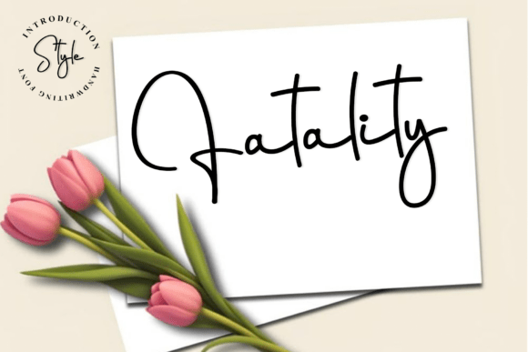 Fatality Font: A Modern Handwritten Typeface for Web