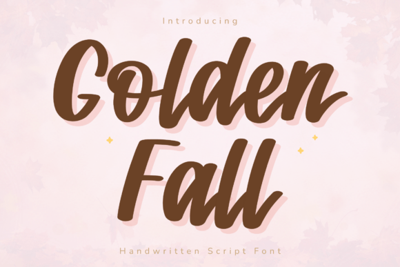 Golden Fall: A Warm Script Font for Branding