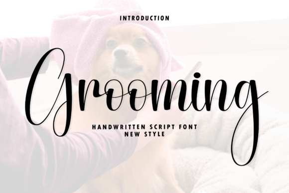 Grooming Font: A Modern Script for Polished Brand Identity