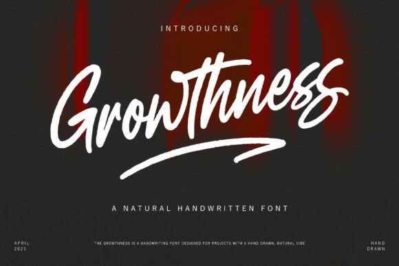 Growthness: A Handwritten Font for Makers