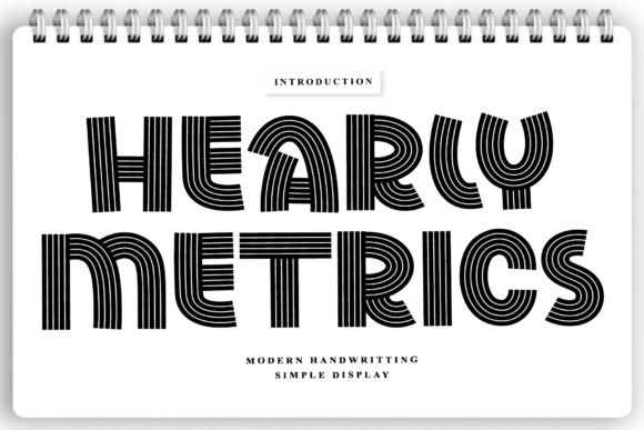 Hearly Metrics: A Rhythmic Script Font for Makers