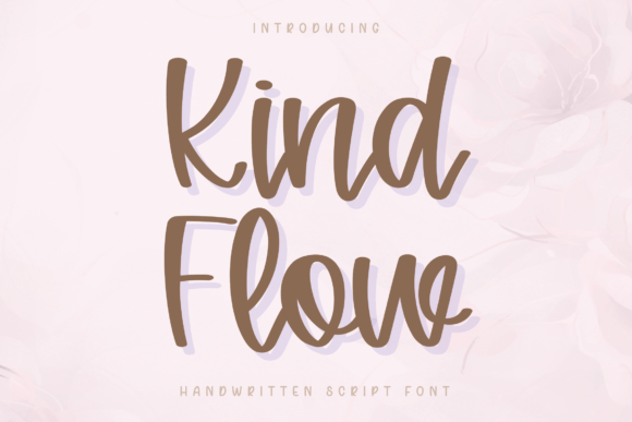 Kind Flow: A Handwritten Script Font for Modern Web Design