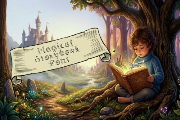 Magical Storybook: A Whimsical Font for Editorial Design