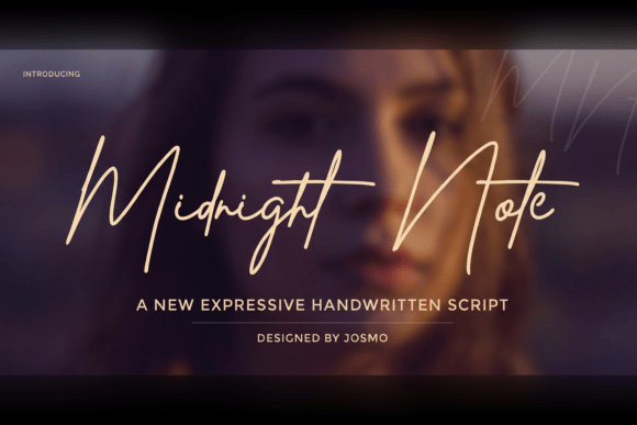Midnight Note: A Handwritten Script for Modern Web Design