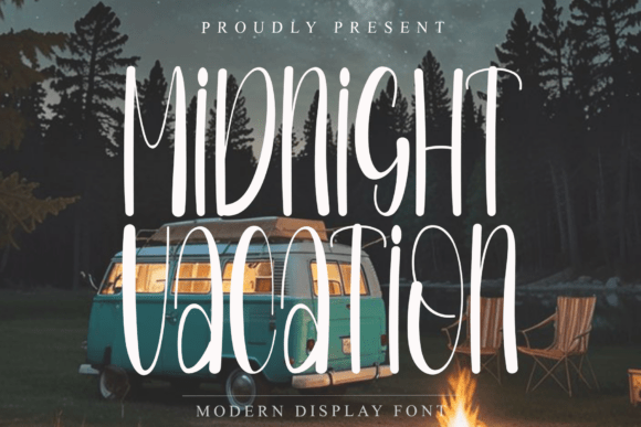 Midnight Vacation: A Crisp Script Font for Makers