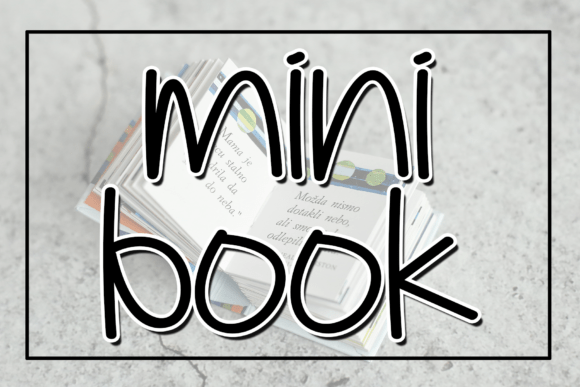 Mini Book: A Storytelling Display Font for Campaigns