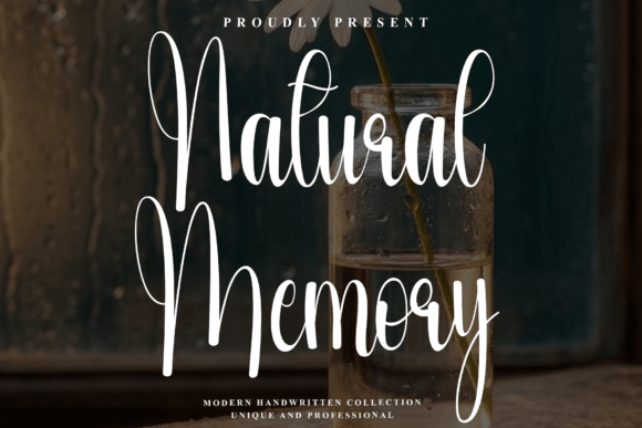 Natural Memory: A Crisp Script Font for Crafters