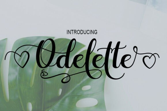 Odelette: A Modern Script Font for Small Business Branding
