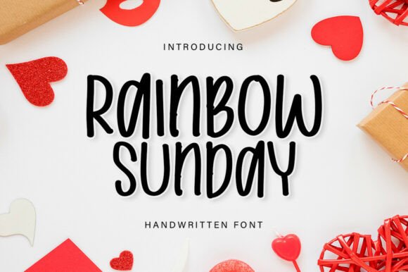 Rainbow Sunday: A Handwritten Display Font for Web