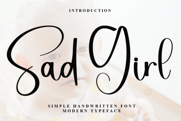 Sad Girl: A Festive Script Font for Holiday Editorial Design