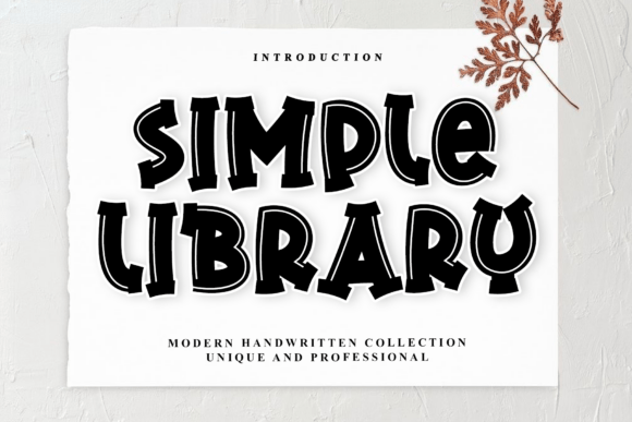 Simple Library: A Sophisticated Script Font for Brands