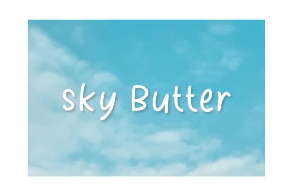 Sky Butter: A Playful Script Font for Web Design
