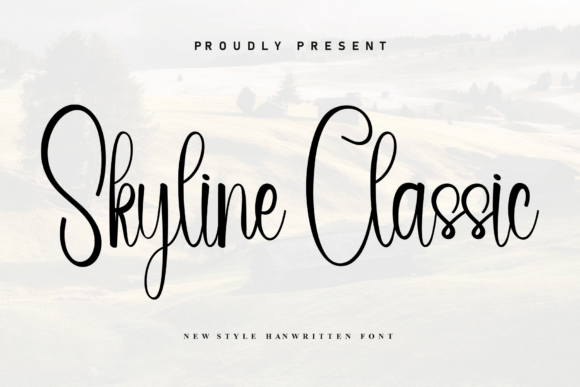 Skyline Classic: A Handwritten Font for Bold Branding