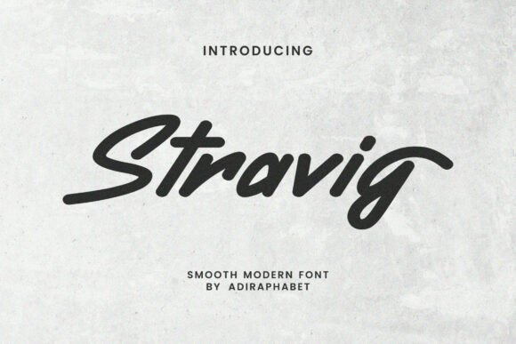 Stravig: The Modern Handwritten Font for Your Brand